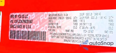 2024 Jeep Wrangler Sport from USA, damaged, VIN 1C4PJXDN7RW281847